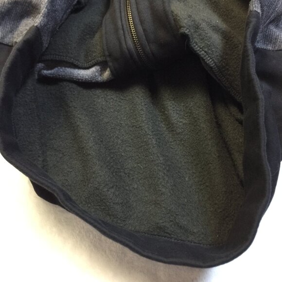 Calvin Klein Full Zip Jacket Mens XL Gray Black Knit Mock Collar Pockets Outdoor - Picture 6 of 14
